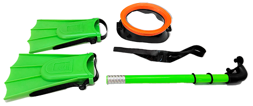 SNORKEL CON PATAS DE RANA + 3 A�OS