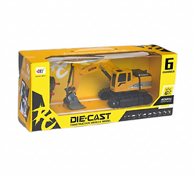 Vehiculo excavadora de metal a radio control