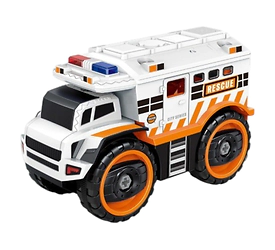 Vehiculo de rescate con luz y sonido DIY
