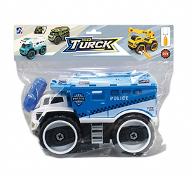 Vehiculo de rescate Policia con luz y sonido DIY