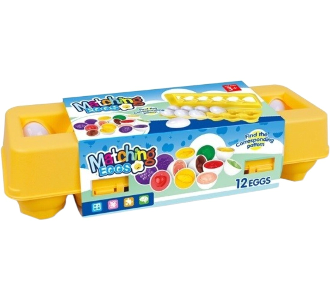 Huevos didacticos de encastre x 12