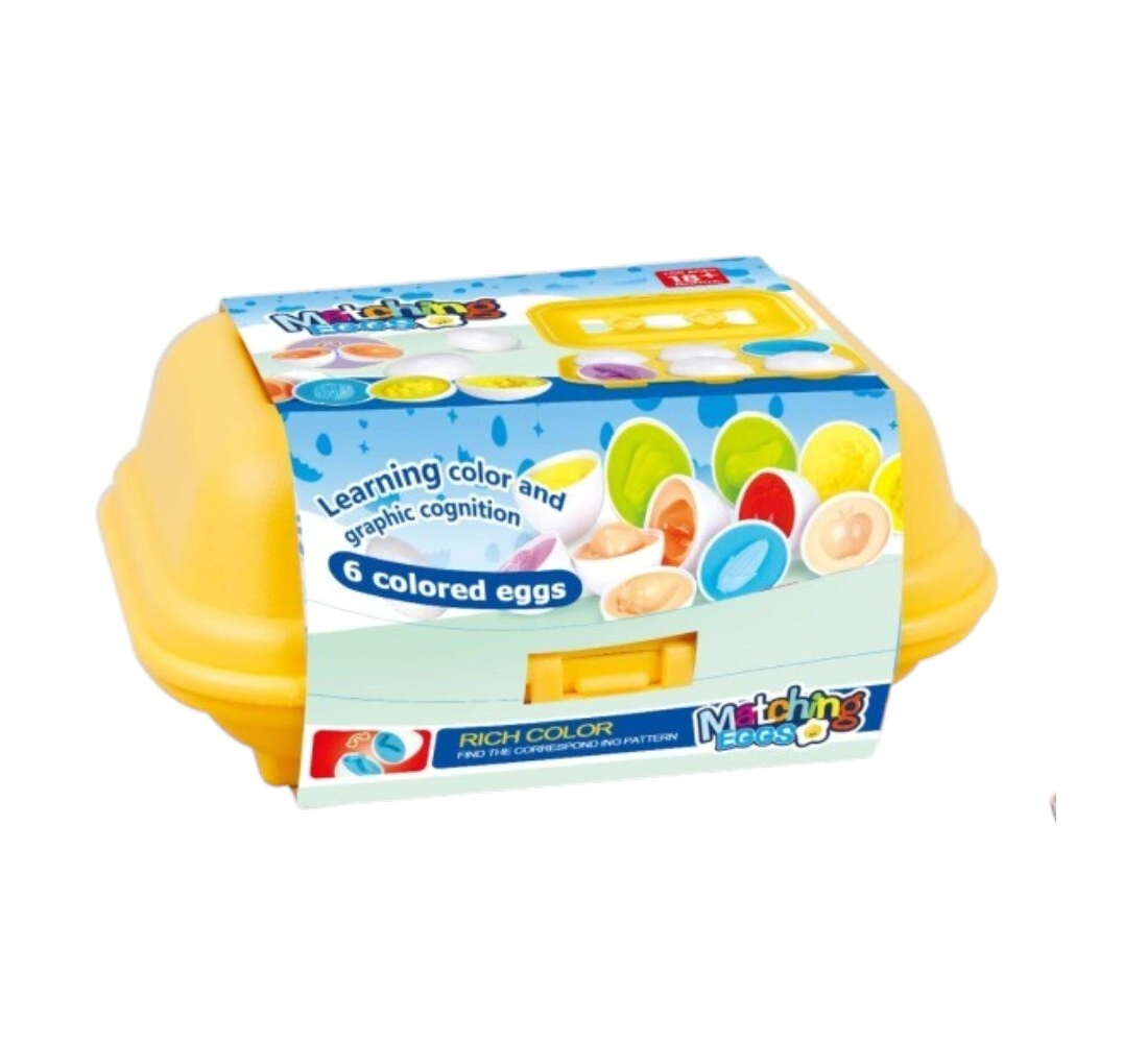 Huevos didacticos de encastre x 6