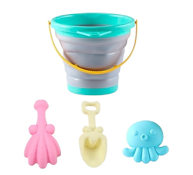 Set de playa balde + accesorios Mar 4 pcs