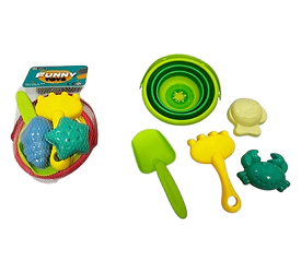 Set de playa balde + accesorios Mar 5 pcs