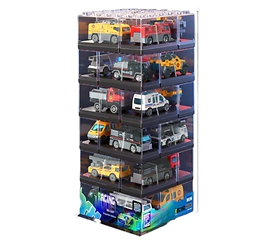 Autos en caja torre
