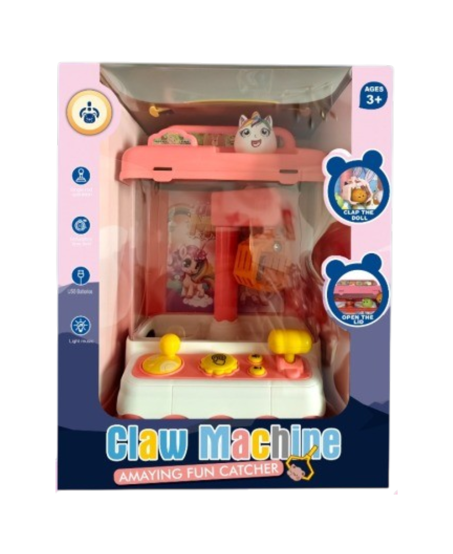 Maquina agarra peluches de unicornio