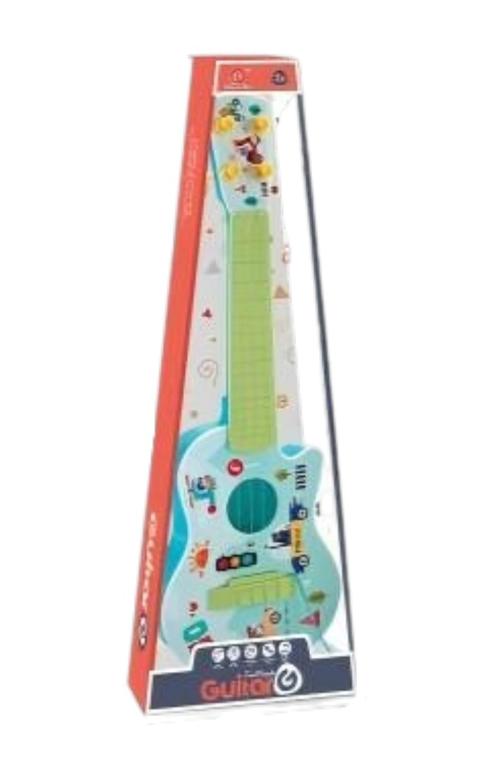 Guitarra musical animales y autos
