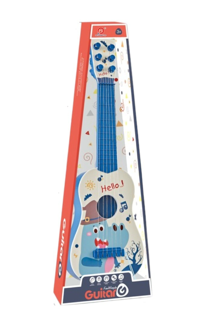 Guitarra musical cocodrilo y dinosaurio