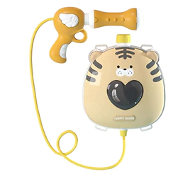 Pistola de agua + mochila tigre