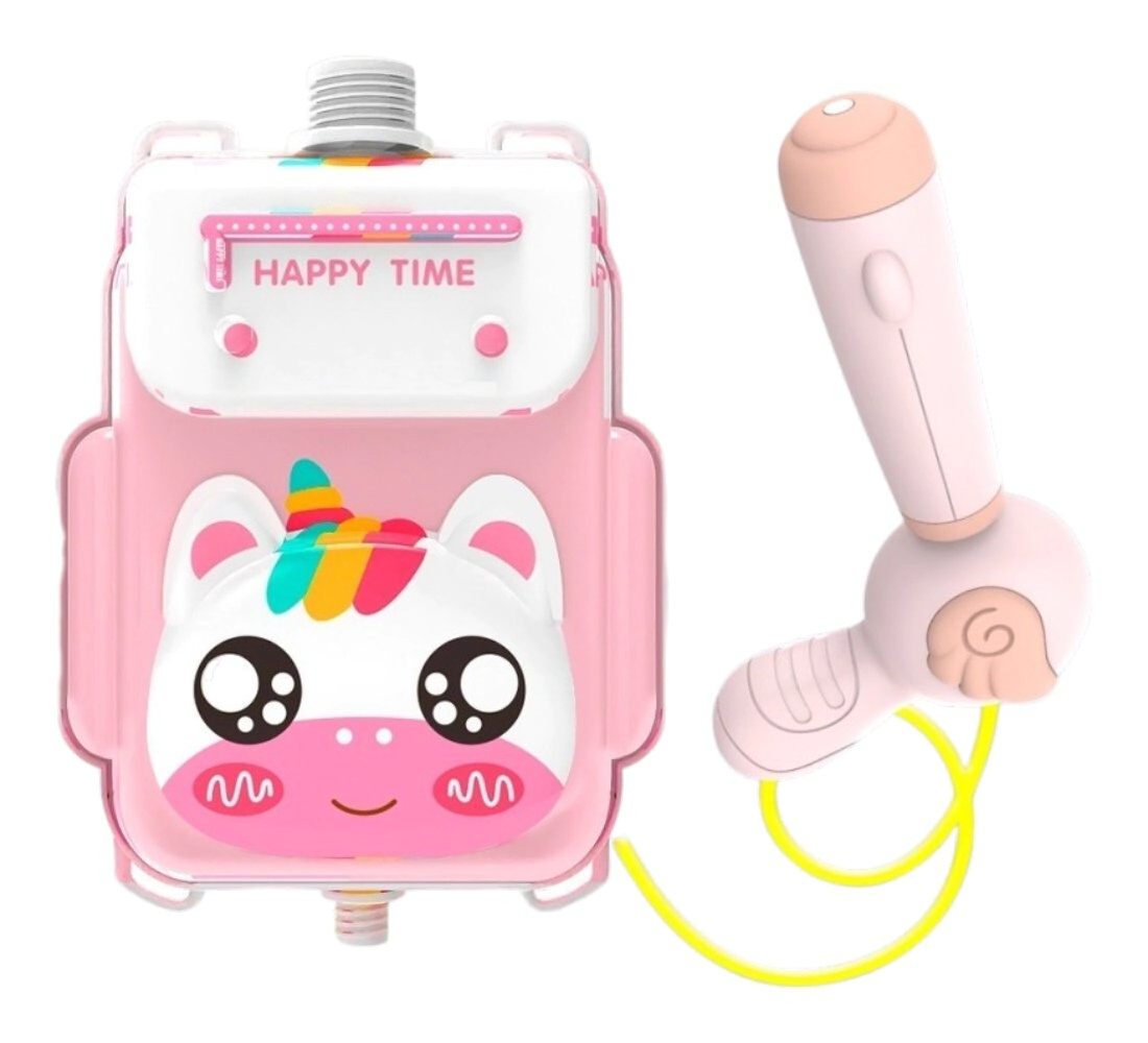 Pistola de agua + mochila Unicornio