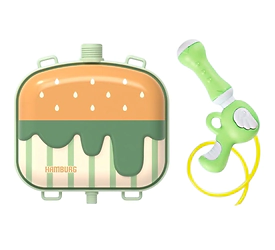 Pistola de agua + mochila hamburguesa