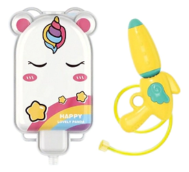 Pistola de agua + mochila helado unicornio