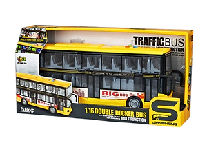 Autobus escolar doble piso luz y sonido