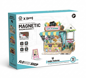 Bloques magneticos de construccion floreria 73 pcs