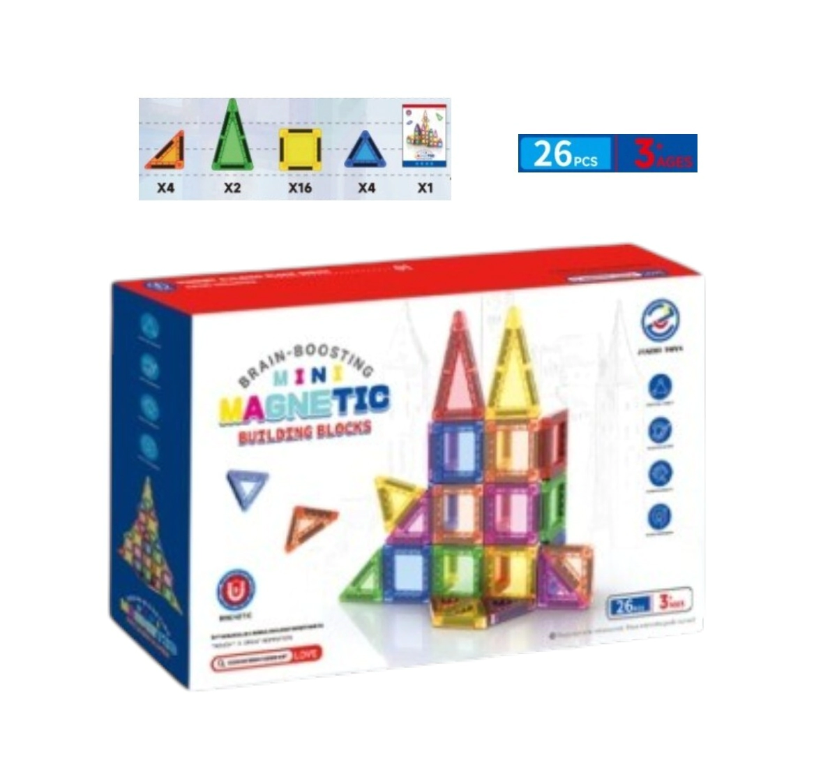 Bloques magneticos 26 pcs
