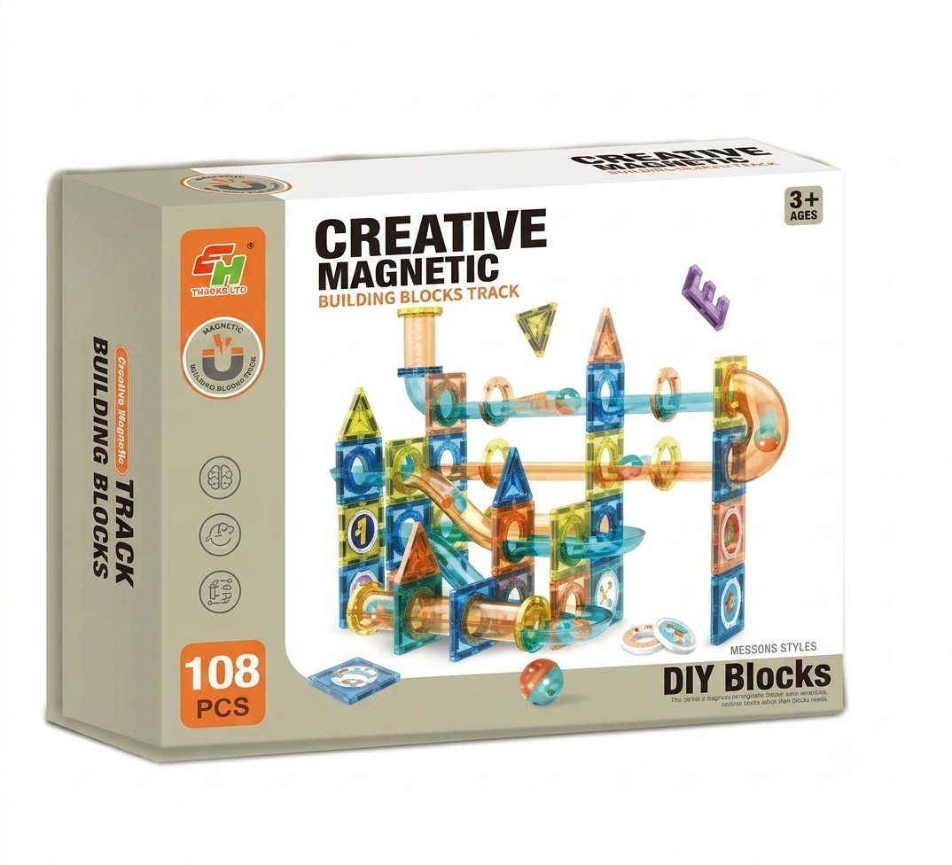 Bloques magneticos laberinto bolitas 108 pcs