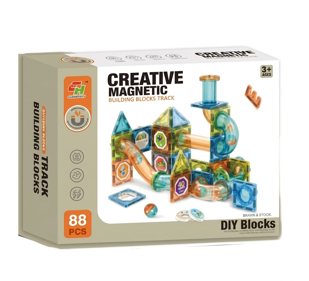 Bloques magneticos laberinto bolitas 88 pcs