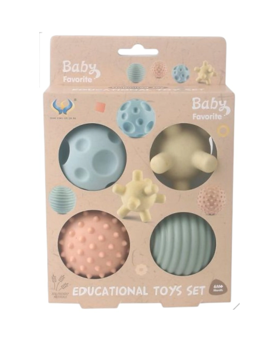 Pelotas de goma con textura x4