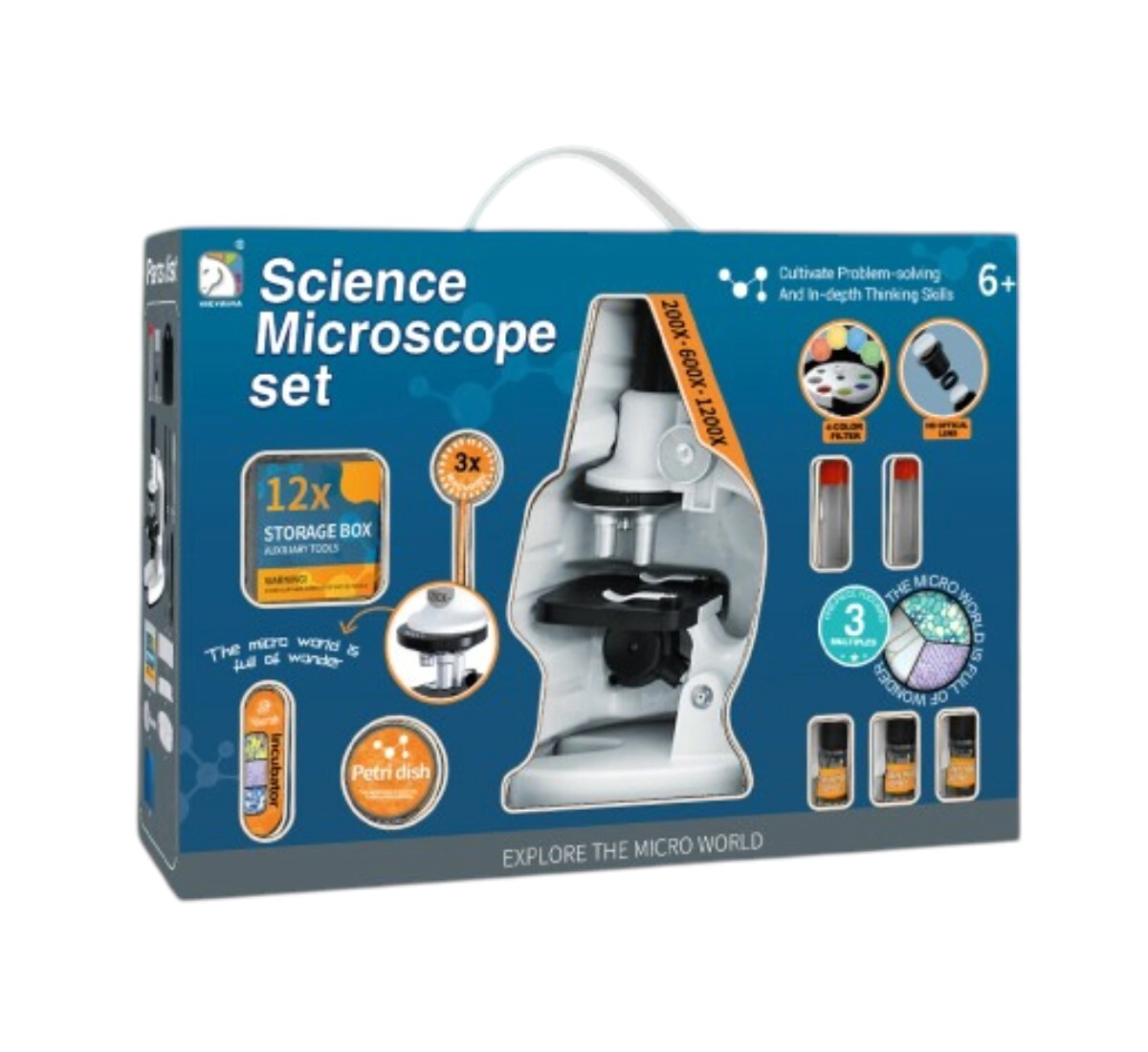 Microscopio cientifico set + accesorios