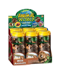 Set de animales de la selva en tubo x 21 pcs