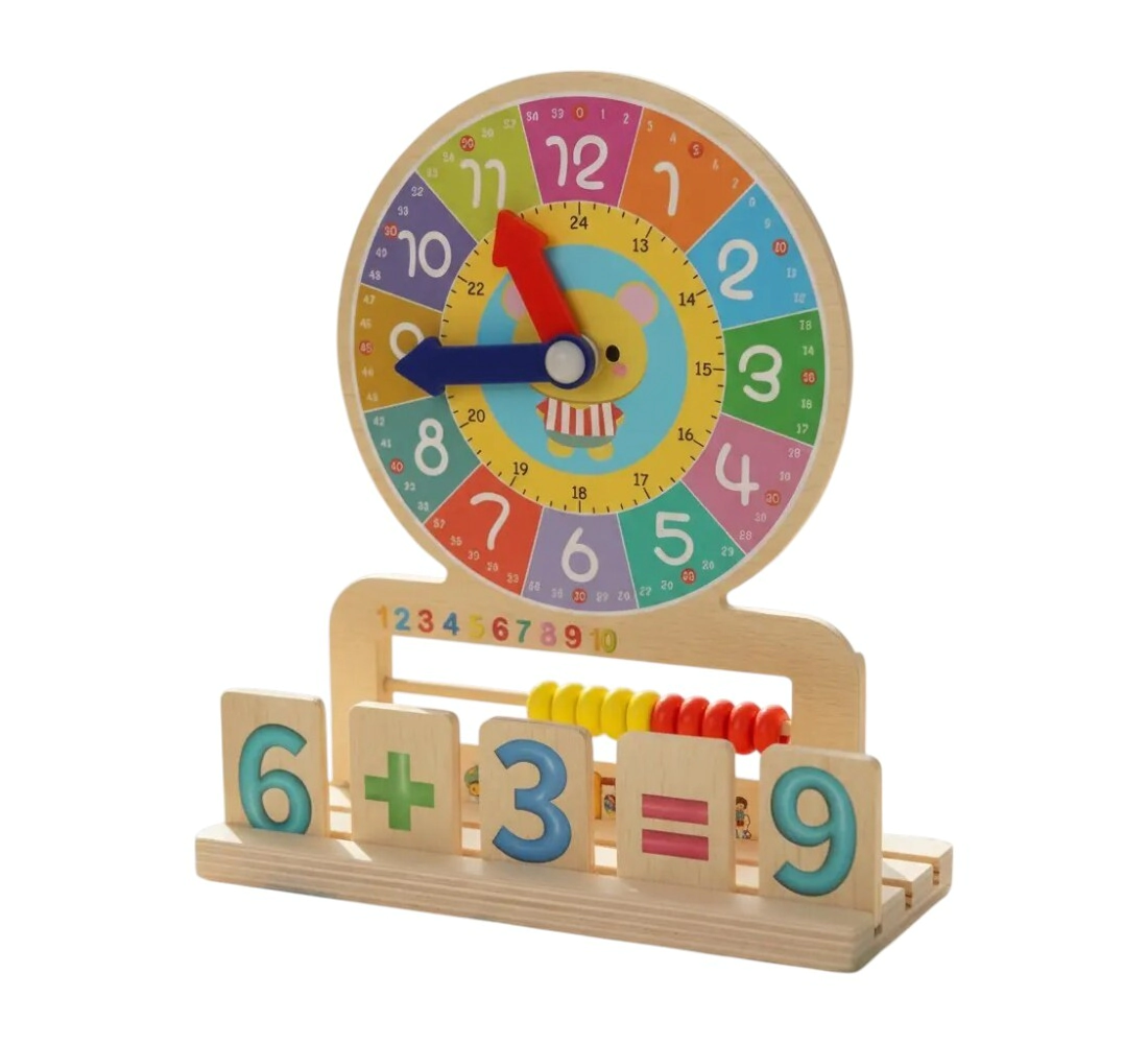 Juego didactico infantil ruleta de madera