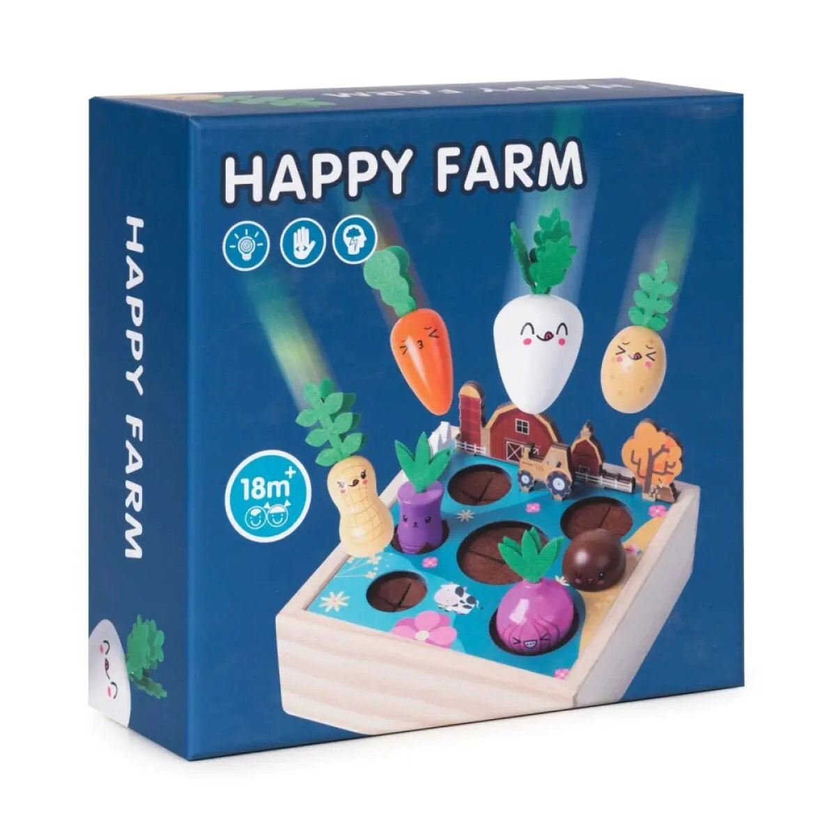 Juego Montessori de cosecha encastrar verduras