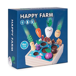 Juego Montessori de cosecha encastrar verduras