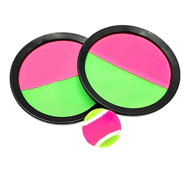 Juego de lanzar y atrapar paletas con velcro + 1 pelota (21cm)