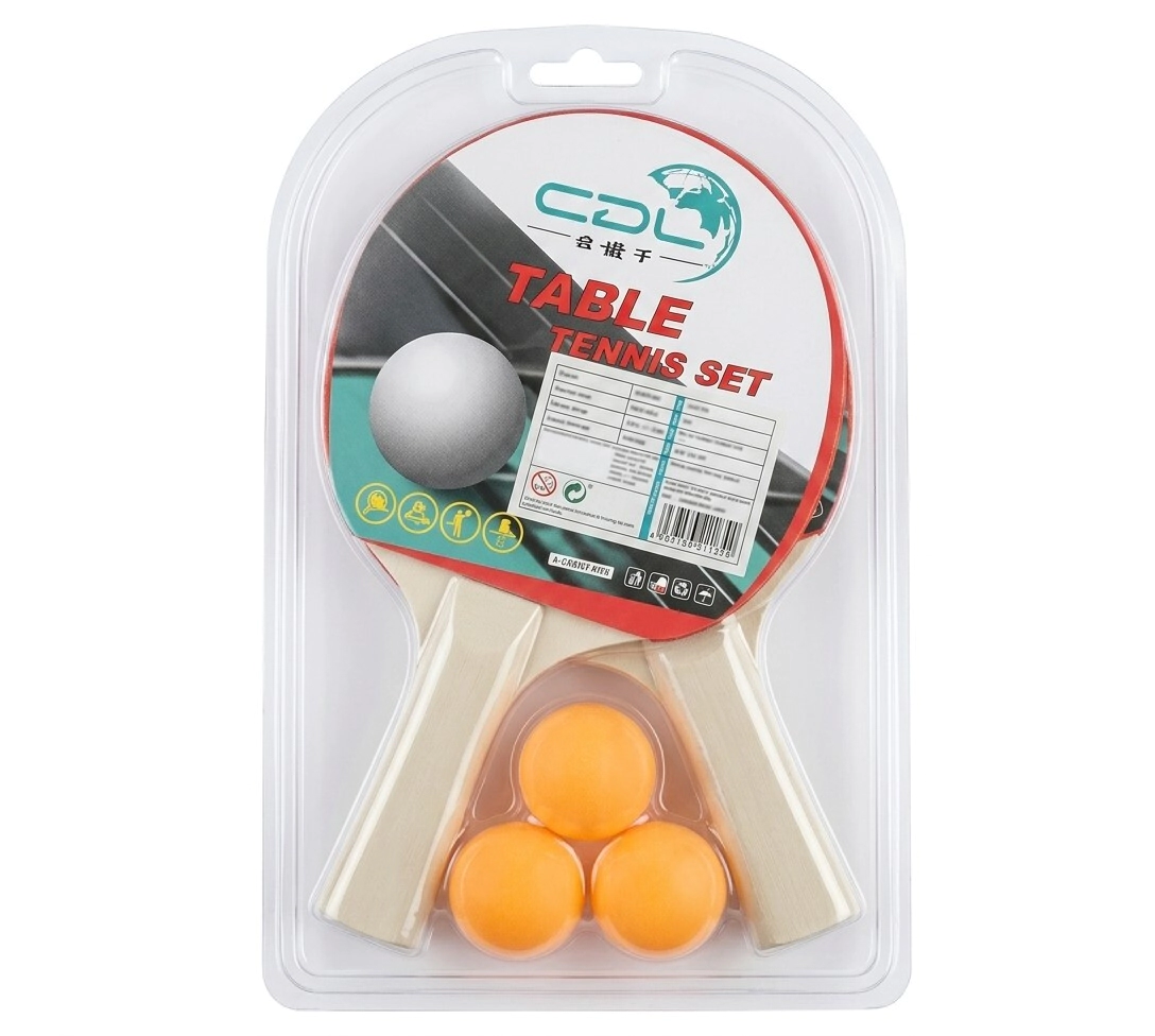 Set de paletas de ping pong + pelotas