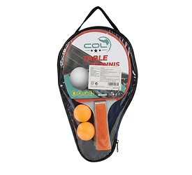 Set de paletas de ping pong + 2 pelotas y estuche