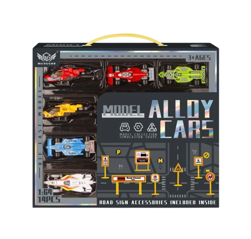 Set de veh�culos en miniatura autos de carrera