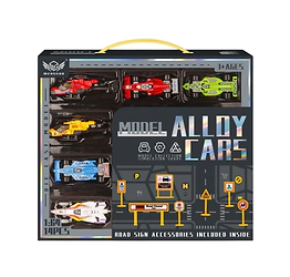 Set de veh�culos en miniatura autos de carrera