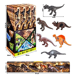 Animales dinosaurio en caja