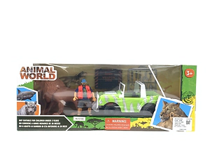 Set de animales Safari + vehiculo
