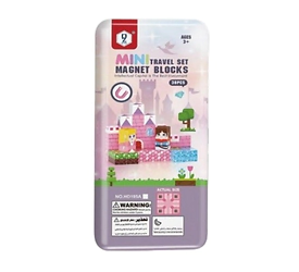 Bloques magneticos en lata 38 pcs Castillo princesa